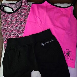 Body Glove‎ Kids Activewear Set of 4 Tank Top & Shorts - Size 4/5 - Workout